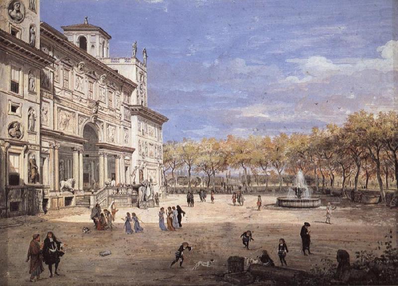 The Villa Medici in Rome, Gaspar Van Wittel